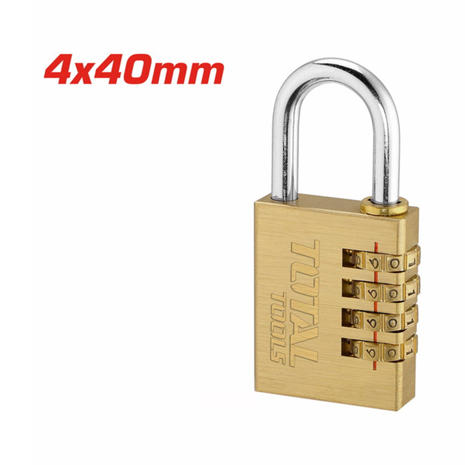 Total Heavy duty brass padlock TOTAL